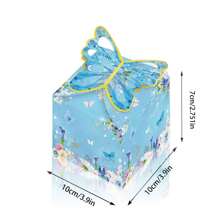 3pcs Butterfly Party Gift Box, Pink Purple Floral Gift Box Paper Butterfly Decoration Bridal Shower Wedding Anniversary Birthday Party