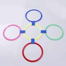 Hopscotch, Jumping Squares, Jumping Rings Agility Hoop, Football Training Equipment, Sports (Random Color) - Multicolor - View 9