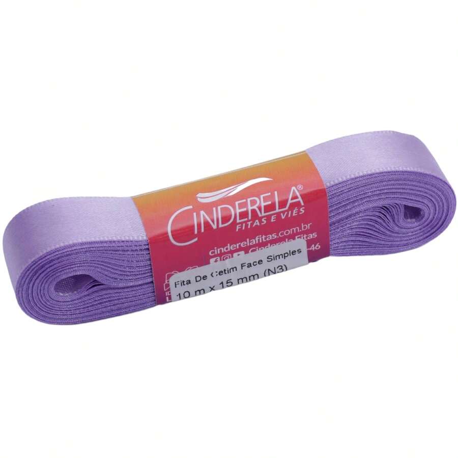 Satin Ribbon 15mm 10 Meters  Bows And Crafts - 042 中丁香 - 查看 1