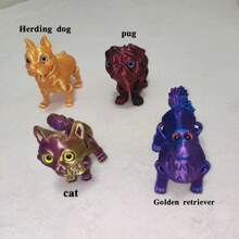 1pc 3D Printed Animal Collection, 3D Printed Toy, Movable Joint Animal Toy, Creative Desk Decor & Collection, Suitable For Birthday Gift, Party Favors And Rewards - Multicolor - View 20