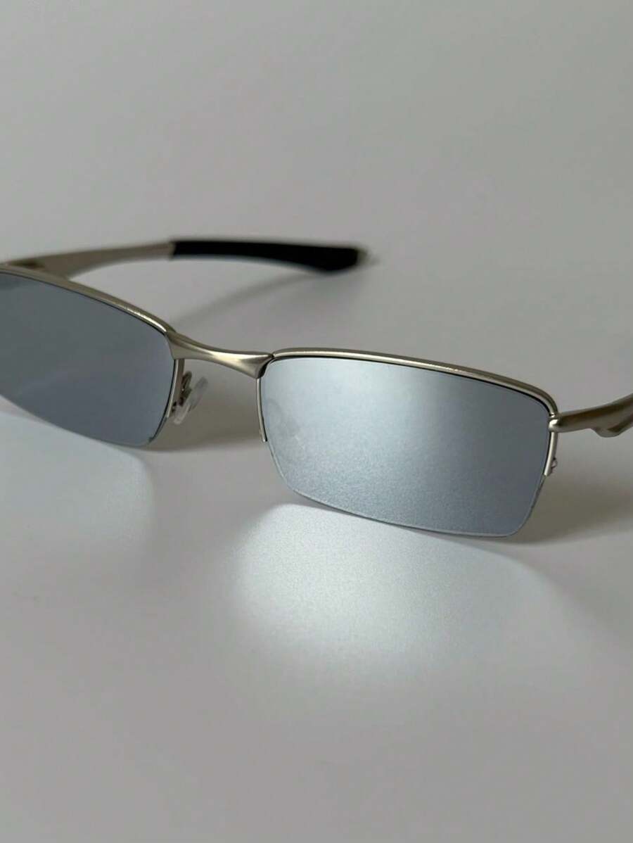 Villain Mandrak Magnifying Glasses All Metal Frame 100% Polarized Lenses - Silver - View 1