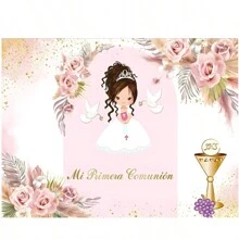 定制姓名洗礼背景横幅，适用于洗礼派对、首次洗礼、祝福上帝派对、家庭聚会等场合，可用作装饰横幅、人像摄影背景道具。乙烯基材质，可个性化定制，装饰性强，可重复使用，多功能，时尚精致，高品质，色彩丰富，卡通风格，可爱，可定制，个性化，独特，是送给他的理想礼物，也是送给她的理想礼物，适合送给男朋友、女朋友、爸爸、妈妈、家人、朋友、儿子、女儿、学生、上班族、办公室、茶室、学校、家庭等场合。 - 彩色 - 查看 10