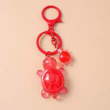 Llavero con colgante de tortuga pequeña y linda, accesorio metálico con cadena para mochila, decoración para el teléfono móvil - Multicolor - Ver 15