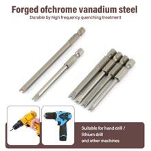 50pc Magnetic Screwdriver Bit Set Extra Long Drill Security Bit Set With Case UK - Silver - View 5