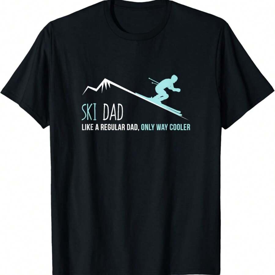 Funny Cute Winter Skiing Gift T-Shirt