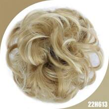Synthetic Messy Bun Chignon Donut Gary Hair Bun Pad Elastic Hair Rope Rubber Band Hair Extensions