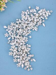 1件优雅水钻女士发带，手工奢华派对盘发配饰，新娘婚礼头饰，公主生日礼物，情人节发饰 - 多色 - 查看 16