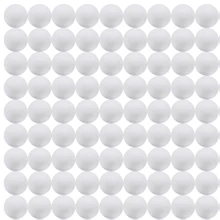 100 Stücke 2,5 cm/0,98 Zoll weiße feste Schaumstoffkugeln, hergestellt aus Polystyrolmaterial, perfekt für DIY-Bastel-Projekte, Kunst, Handwerk, Familien, Partydekoration, DIY-Malerei, Weihnachten, Halloween, Neujahr, Geburtstagsdekoration für Zuhause und mehr