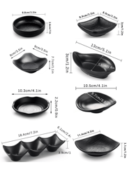 1pc/4pcs Seasoning Dip Bowl, Sturdy And Shatterproof, For Dips And Condiments, Sauce Tray, Snacks, Side Dishes, Cheese And Ketchup, Ideal Kitchen And Restaurant Match, Christmas Gift,School Supplies