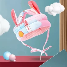 Baby Helmet Adjustable Head Protector Crawling Walking - Cherry Pink - View 5