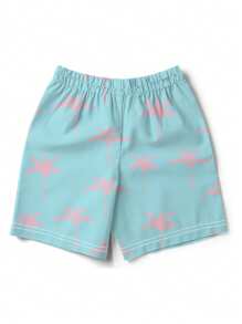 Pantaloncini da uomo con stampa 3D di palme rosa