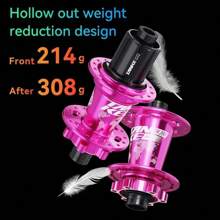 TANKE High Performance Mountain Bike Hub Set,120 Click Hub 6 Bearing MTB Hub Front Rear 28 32 36 Holes Disc Brake Mountain Bicycle Hubs 7 8 9 10 11 12 Speed Bike Parts - Đỏ - Xem 3
