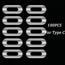 100/10pcs Charging Port Protector Film Sticker Compatible With Iphone 16 15 14 13 12 11Pro Universal Phone Type-C Dustproof Sticker - Clear - View 9