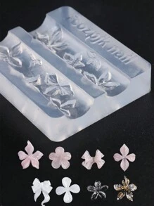 1pc Lily Flower Embossed Nail Art Carving Mold, Lotus Petal Pattern Design, DIY Nail Stamping Tool, Nail Art Supplies, Nail Tools, Nail Art Tools, Back To School, Nail Art, Nail Tools (Suitable For Press-On Nails) - Clear - View 5