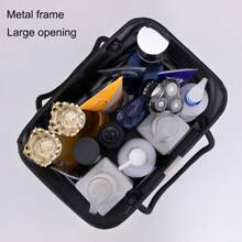 Large Mesh Bath Bag, Handheld Toiletry Storage Basket, High Capacity Organizer Tote For Men - Multicolor - View 5