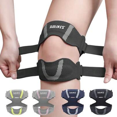 Dây đeo đầu gối thể thao nâng cấp với dây đeo đôi, tay áo nén đầu gối để chạy, thể dục, thoáng khí và thấm mồ hôi Phụ kiện phòng tập thể dục Hỗ trợ đầu gối Miếng đệm đầu gối thể thao Miếng đệm đầu gối phòng tập thể dục