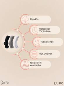 LUPO Women Sports Socks - Mezclado - Ver 3