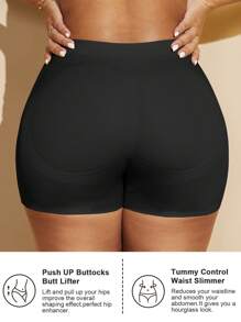1pc Women Slimming Waist Seamless Butt Lift Shapewear Padded Dress Enhancer Body Shaper, Christmas Dress Undergarment Tummy Control Flat Belly Sheath Pants Underwear Shorts Lingerie Briefs Waist Trainer Buttocks Padding Fake Pad Hip Shaper