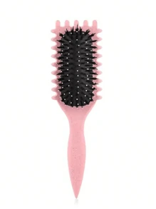1 pieza Cepillo desenredante para cabello rizado, cepillo de paleta para mujeres con cabello natural y texturizado, cepillo de pelo liviano para cabello húmedo y seco, cepillo desenredante con cerdas flexibles, perfecto para cabello largo, grueso, rizado y ondulado, experiencia de desenredo sin dolor, apto para todos los tipos de cabello. Día de la Madre, Regalo para mi madre