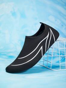 Unisex Non-Slip Quick Dry Breathable Water Shoes, Indoor Yoga Sports Quick Dry Multifunctional Training Shoes, Fitness Swimming Shoes - Black and White - View 7