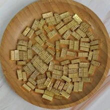 100 件迷你减压装饰金条块，合金材料，微型世界金块，派对魔术道具 - 彩色 - 查看 8