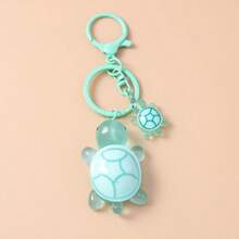 Llavero con colgante de tortuga pequeña y linda, accesorio metálico con cadena para mochila, decoración para el teléfono móvil - Multicolor - Ver 19