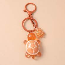 Llavero con colgante de tortuga pequeña y linda, accesorio metálico con cadena para mochila, decoración para el teléfono móvil - Multicolor - Ver 14