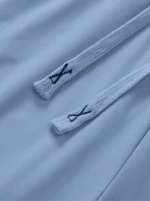 2 件套女士运动宽松抽绳裤，冰丝面料时尚百搭户外运动休闲裤 - 彩色 - 查看 4