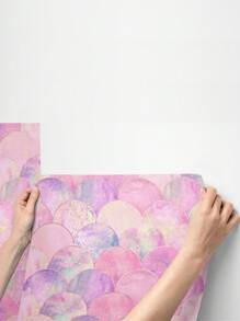 Pink Arc Peel And Stick Wallpaper, Waterproof, Removable, Room Decor Wall Sticker, Wall Mural, Home Decor, Wall Art, Wall Decor, 17.7*118.1inch - Nhiều màu - Xem 6