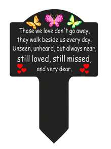 YAFITYES 1 pieza Estaca conmemorativa del jardín, marcador impermeable de tumba para mamá y papá, y otros seres queridos, placa homenaje para exterior, decoración de cementerio de condolencia