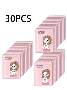 1/10/20/30/50PCS Pink Rose Steam Hot Compress Eye Mask, Moisturizes The Eyes, Relieves Fatigue, Relaxes The Body And Mind, Suitable For Long-Term Use Of Electronic Products Such As Computers And Mobile Phones, Students With High Study And Work Pressure, Office Workers, Business Travelers, Tourists, And People Who Stay Up Late