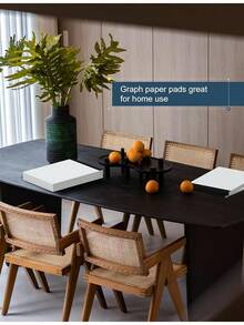 Graph Paper Pad 8.5 X 11, 12 Pack Graph Paper Notebook, 4x4 Graph Ruled, Grid Paper Pad 8-1/2" X 11", Blueprint Quadrille Pads, Grid Paper Notebook 8.5 X 11, White 70 GSM Graft Paper, 30 Sheets/Pad - 8,5 x 11,75 inch Trắng-Hình vuông-Gói 12 (30 tờ) - Xem 7