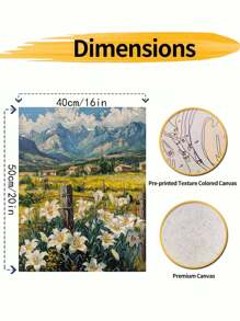 1 Set Personalized Painting DIY Digital Oil Painting Frameless Kit, Decor For Living Room & Bedroom, Unleash Creativity, No Painting Skills Required, Create Beautiful Artwork, Perfect Gift For Holiday, Birthday, 40*50CM