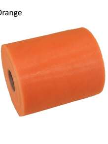 6 Inch * 100 Yards Tulle 15cm 100% Polyester Mesh Tulle Fabric Spool Tulle - Orange - View 2