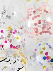 随机 8/16 件节日派对装饰，开斋节快乐气球，用于家庭派对装饰 - 彩色 - 查看 3