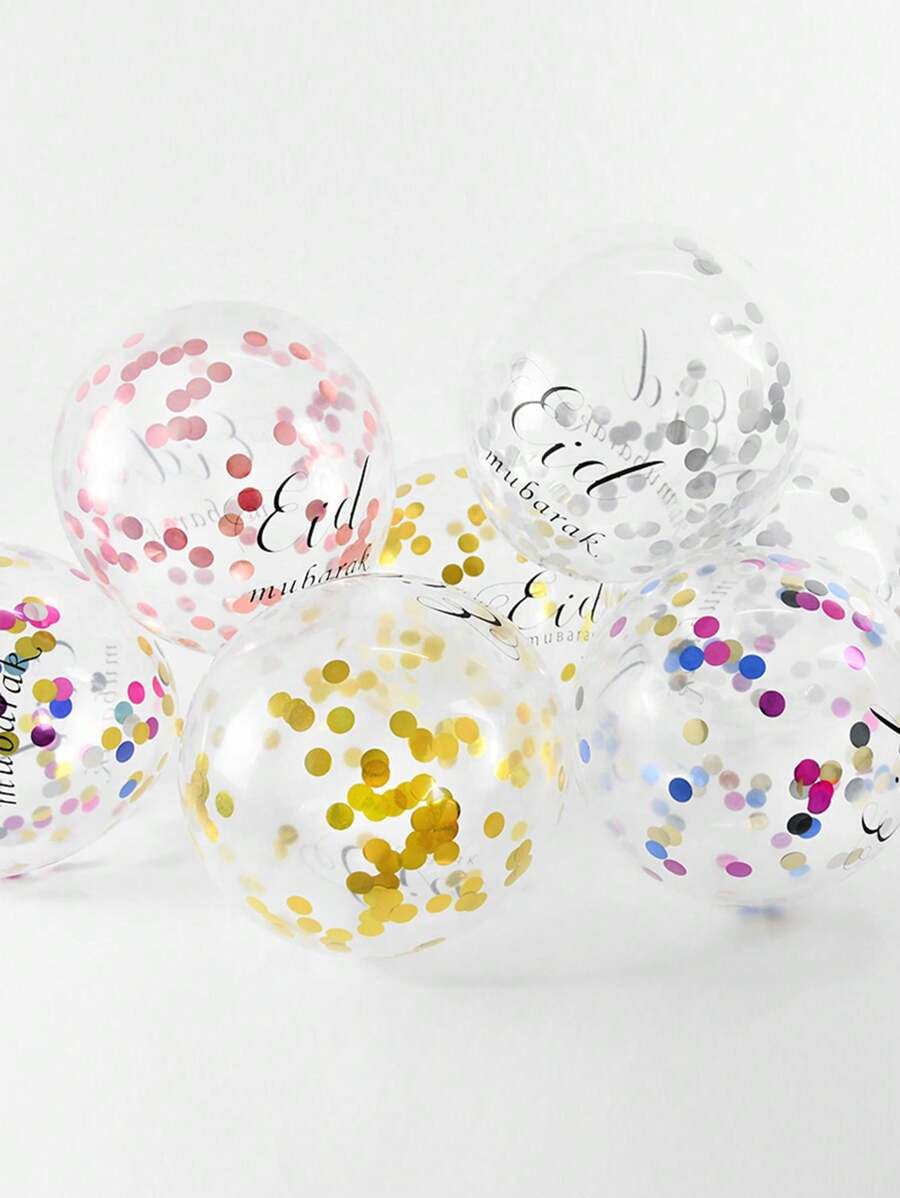 随机 8/16 件节日派对装饰，开斋节快乐气球，用于家庭派对装饰 - 彩色 - 查看 1
