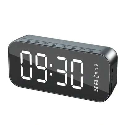 Reloj Despertador Digital Multifuncional con Bluetooth y Radio FM