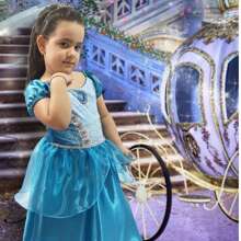 SHORT BLUE Princess Dress - Màu xanh lam - Xem 3