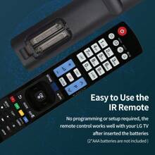 AKB73615303 Universal Replacement Remote Control Compatible With L&G LED TV 32LN5700 37LN540B 50PM470T 50PM670T 32LM620T 42LM620S 42LM620T 42LM660T 60PN6500 32LN5400 32LN540B