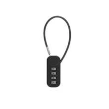 1 件高品质多功能 4 位数字防盗锁，13.5 厘米锌合金数字锁，适用于行李箱行李袋，方形锁，密码钥匙防盗锁带绳，锁带长钥匙扣，锁带长绳，非常适合旅行机场学校自行车可爱礼物