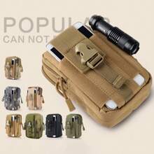 Bolsa de cintura multifuncional para deportes al aire libre, bolsa de cintura impermeable de camuflaje para accesorios de ciclismo, bolsa para teléfono móvil.