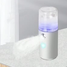 1 Stück wiederaufladbarer tragbarer Mini-Nano-Nebelsprüher, tragbarer Gesichtsdampfer-Luftbefeuchter, perfekt für Studenten und Bürodamen, 3 Stunden lange Akkulaufzeit