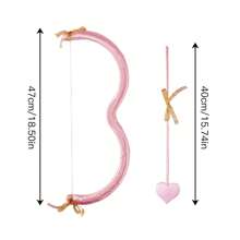 Cupid Bow And Arrow Set, Valentine's Day Cupid Costume Photo Props For Adults And Teens - Baby Pink - View 8