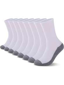 12 Pairs Of Men's Casual Simple Fashion Versatile Daily Wear Sports Mid-Tube Socks Shipped Randomly