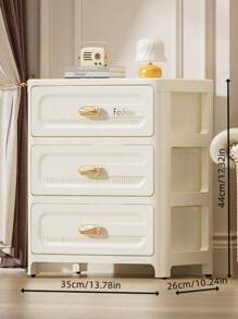 3/4/5 Layers Of Transparent Panel Rolling Multi-Purpose Storage Drawers - Single Door Collapsible Locker - , Plastic Drawer Storage,Space-Saving Kitchen Storage Shelves For Storing Snacks, Drinks, Bookshelves, Clothing Suitable For Kitchen,Living Room,Study Closet,Bathroom