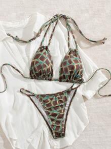 Sexy bandage bikini badmode, tweedelige zomer strandvakantie badmode