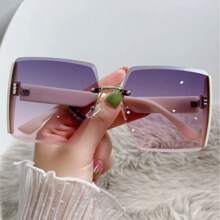 Ochelari de soare noi pentru femei, cu design auriu strălucitor pe ambele părți, model 2024, la modă și personalizabili, potriviți pentru viața de zi cu zi, alpinism, drumeții, călătorii, plajă și efect de umbrelă pentru vacanța de vară la plajă, în aer liber, călătorii