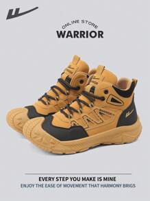 WARRIOR Scarpe da ginnastica leggere, confortevoli e traspiranti dallo stile modesto, adatte per la primavera e l'estate, casual ma eleganti, utilizzabili tutto l'anno, resistenti all'usura e adatte per l'uso giornaliero, scarpe da allenamento e da corsa, scarpe sportive traspiranti da uomo - Giallo terroso/nero - Visualizzare 6