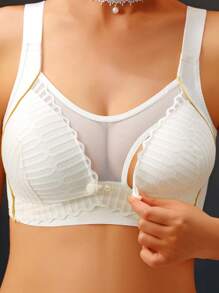 1 Stück Schwangerschafts-Stillunterhemd - Brustlifting, seitlicher Halt, verhindert Absacken, Spezial-Schwangerschafts-BH