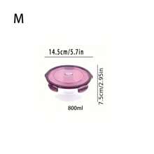 Set da 4 pezzi di contenitori per alimenti sigillati e freschi - alta capacità, in plastica, impilabili, organizer per cucina salvaspazio per frutta, verdura, carne, uova e ravioli, con misure separate da piccolo, medio, grande e extra-large per fornire più opzioni